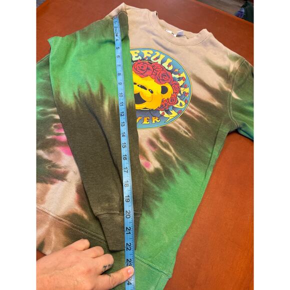 Grateful Dead Tie-Dye Sweatshirt Forever Grateful XS | Earth Tones | Crewneck - Picture 8 of 8